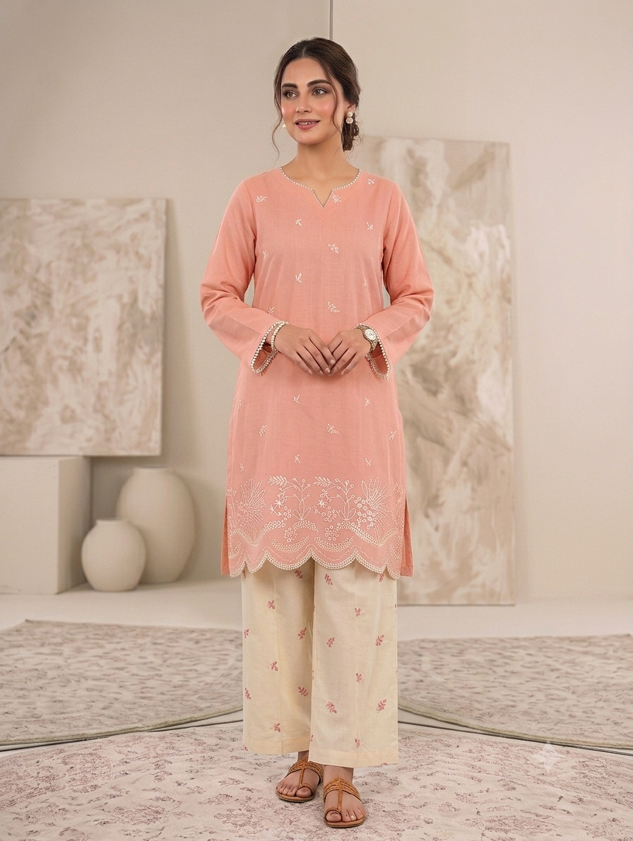 Cs056- Trending Contrast Cotton Cordset
