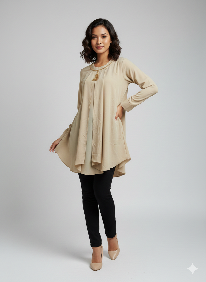 Gt004- Imported Grip Chain Motif Top