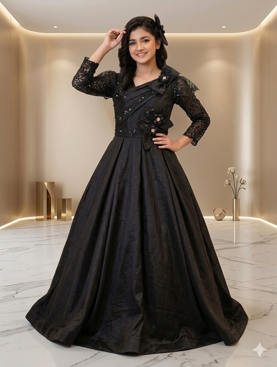 Ff051- Silk Barbie Frock