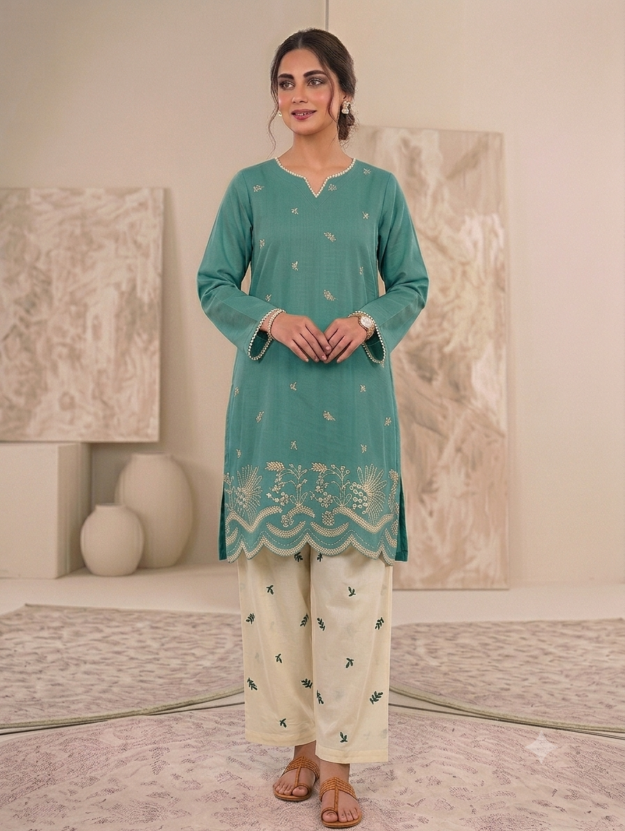 Cs056- Trending Contrast Cotton Cordset