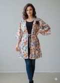 Gt023- Georgette Open Shirt Style Top