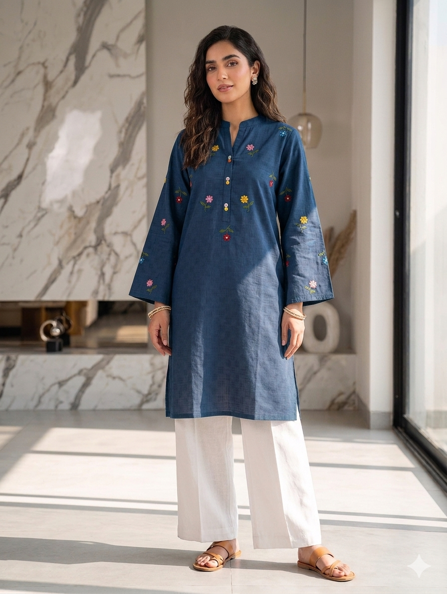 St136- Random Embroiderd Top