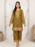 Lf037- 3pc Organza Sequence Embroidered Shirt With Trouser And Net Dupatta