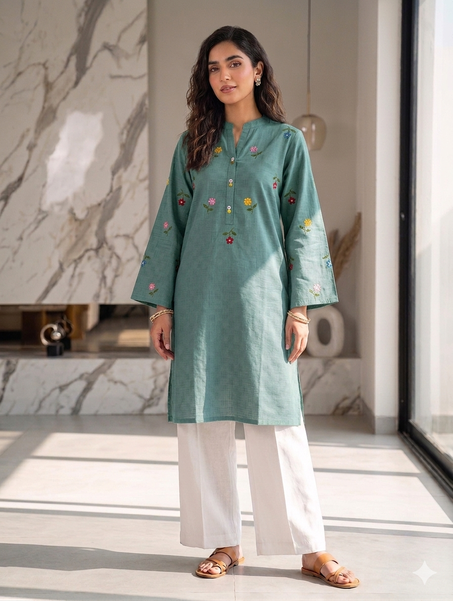 St136- Random Embroiderd Top