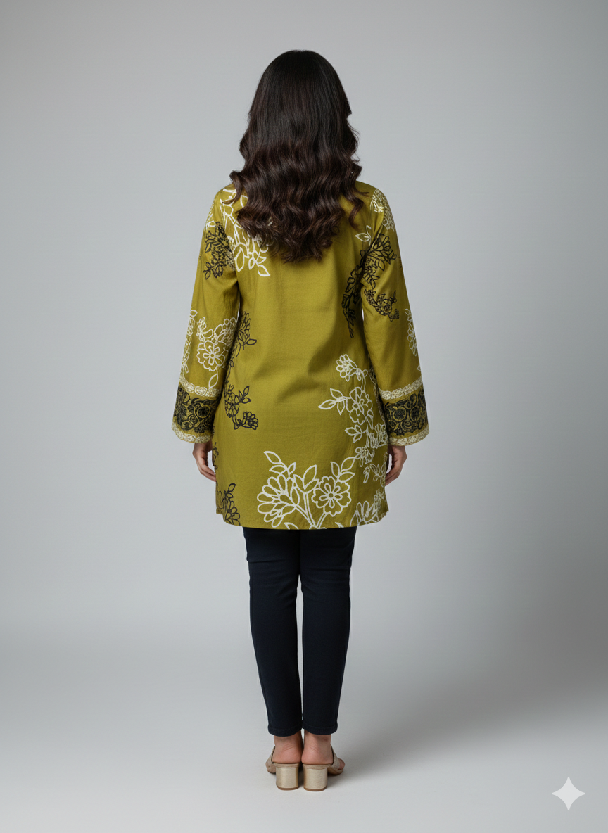 Gt003- Imported Grip Printed Top