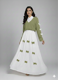 Cs017- 2pc Imported Grip Bow Style Maxi With Top