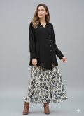 Cs040- Imported Limelight Printed Skirt With Top
