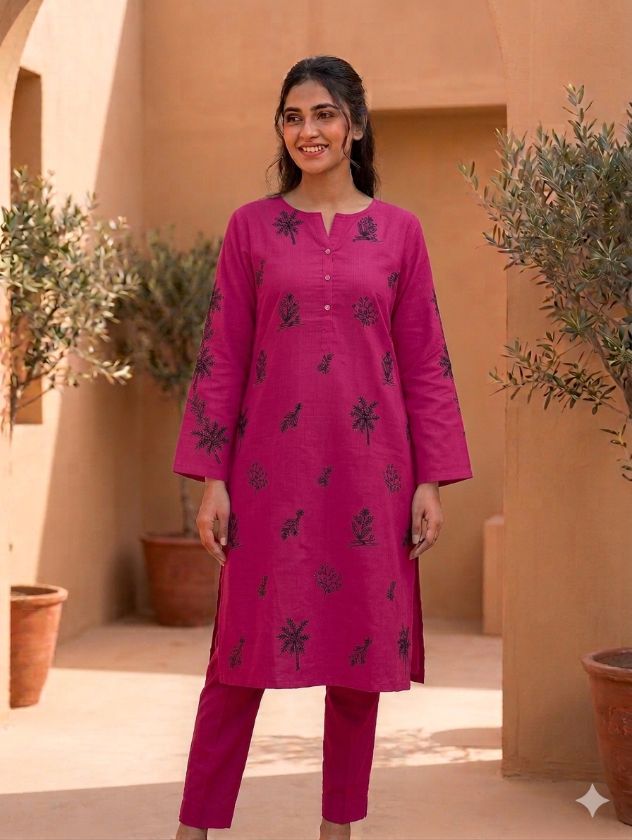St137- Floral Embroiderd Top