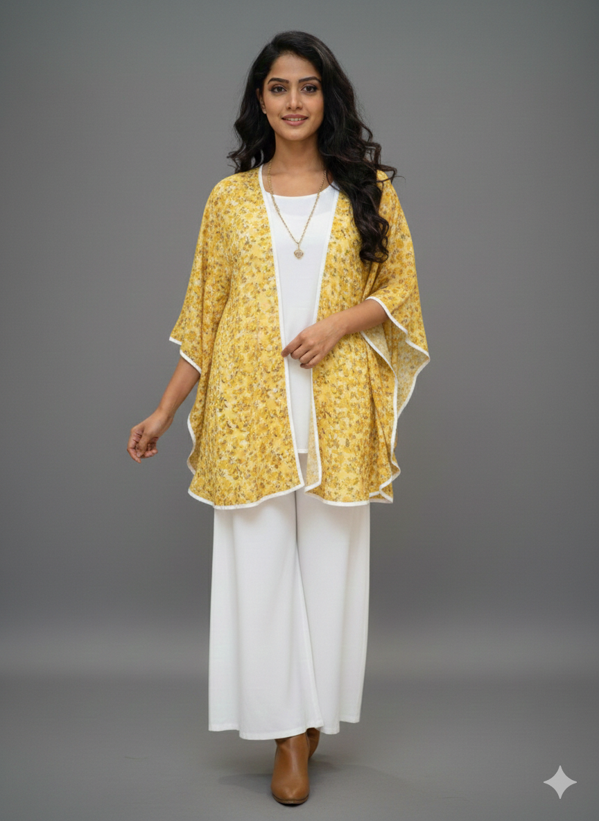 Cs045- Printed Kaftan Set