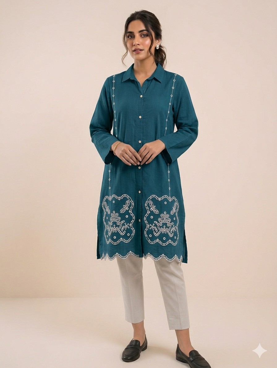 St134- Daman Embroidered Shirt