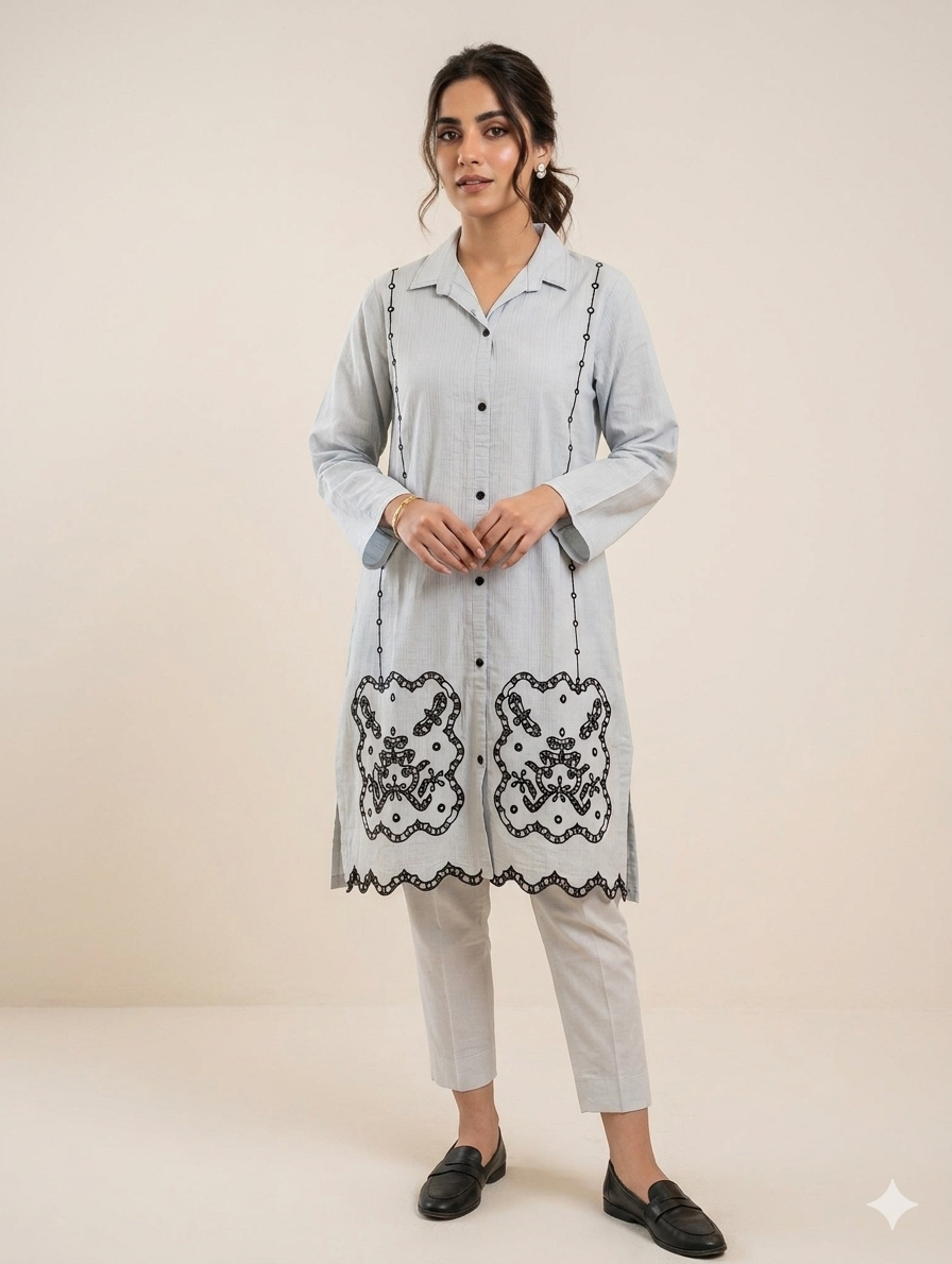 St134- Daman Embroidered Shirt