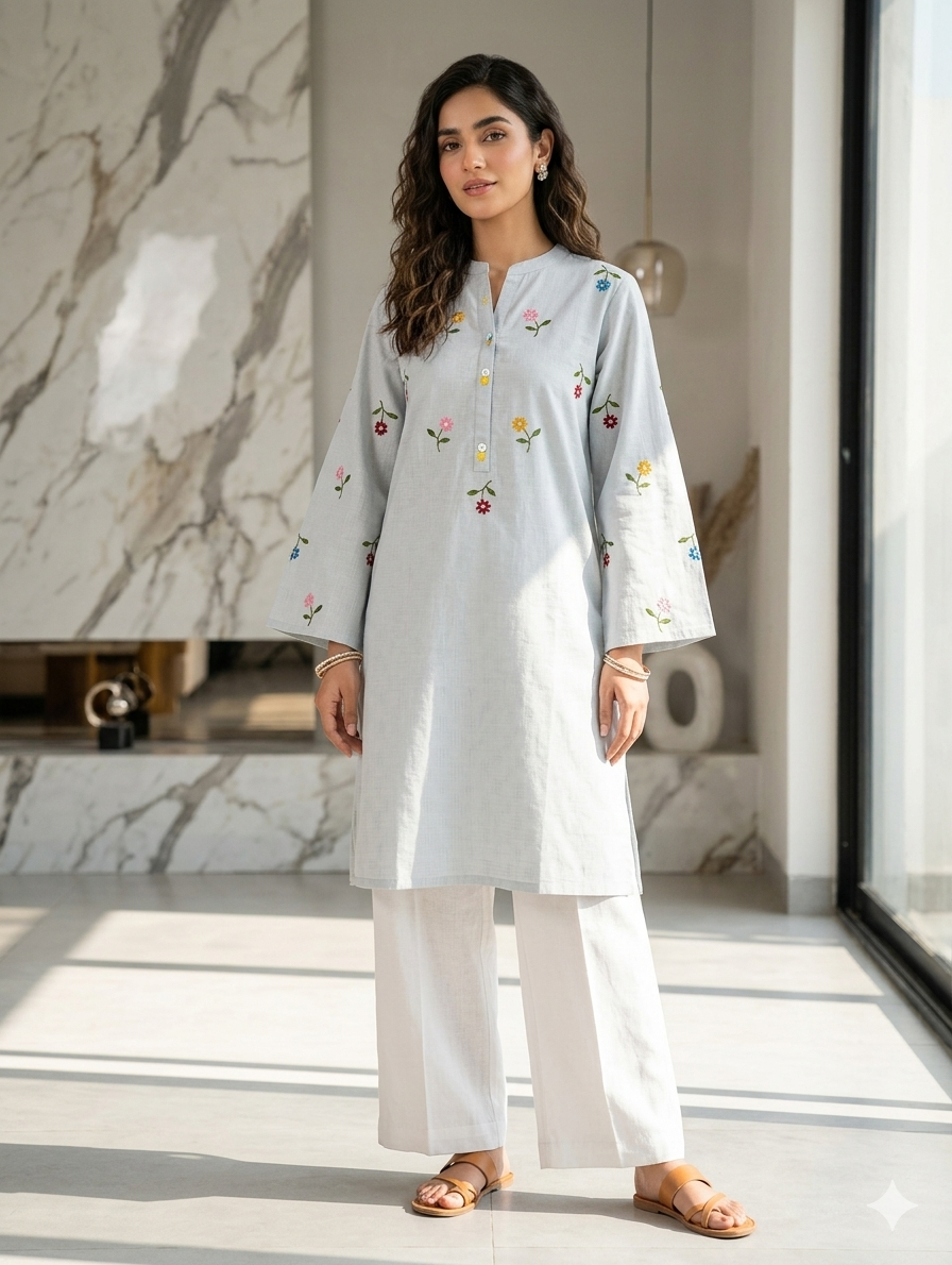 St136- Random Embroiderd Top
