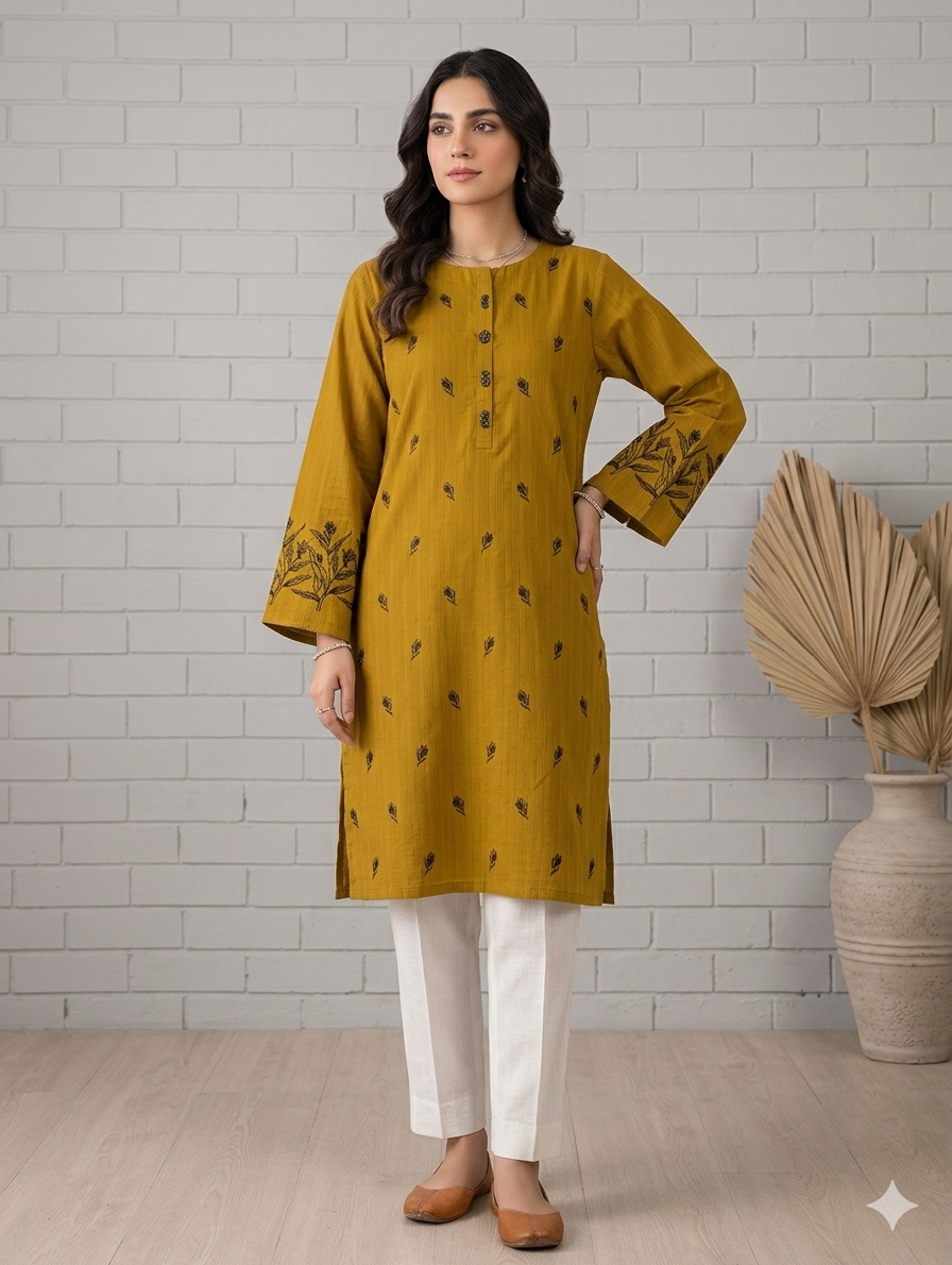 St131- Random Embroidered Top