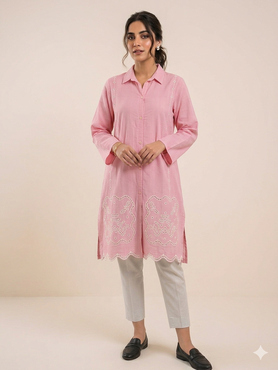 St134- Daman Embroidered Shirt