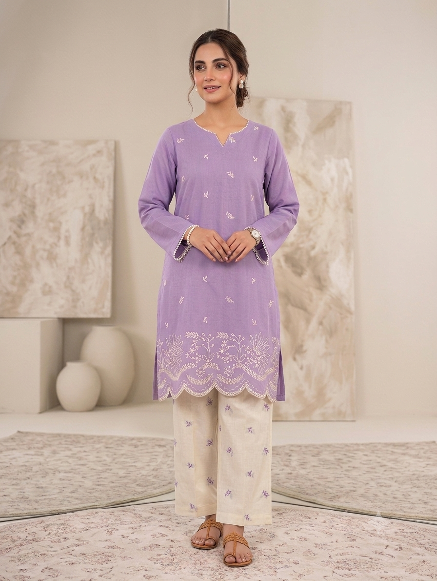 Cs056- Trending Contrast Cotton Cordset