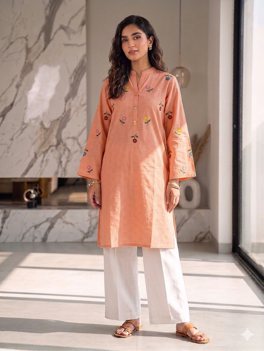 St136- Random Embroiderd Top