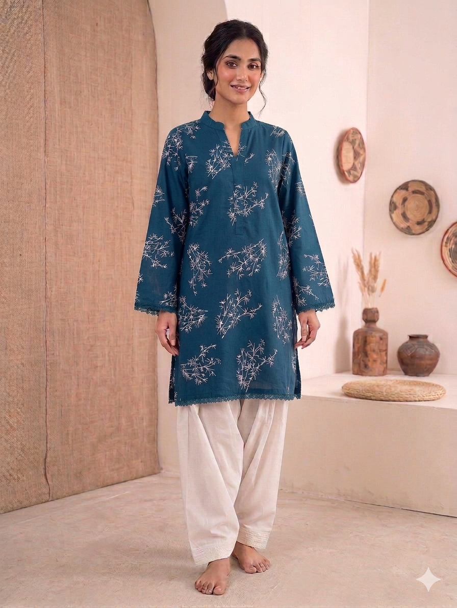 Cs058- Trending Printed Top With Shalwar
