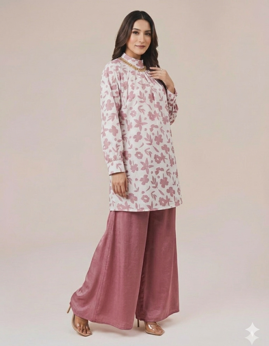 Cs002- Grip Printed Top With Flapper