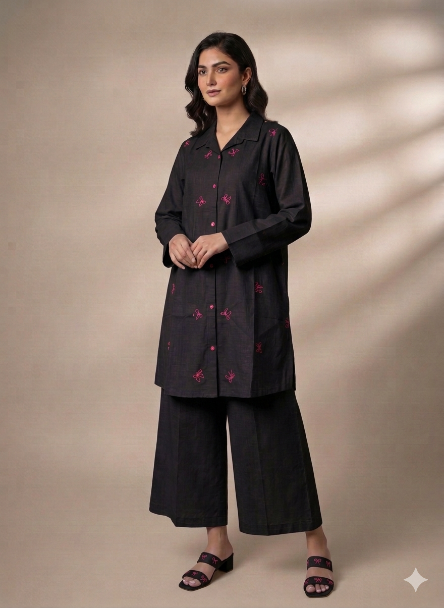 Cs050- Trending Cotton Embroidered Cordset