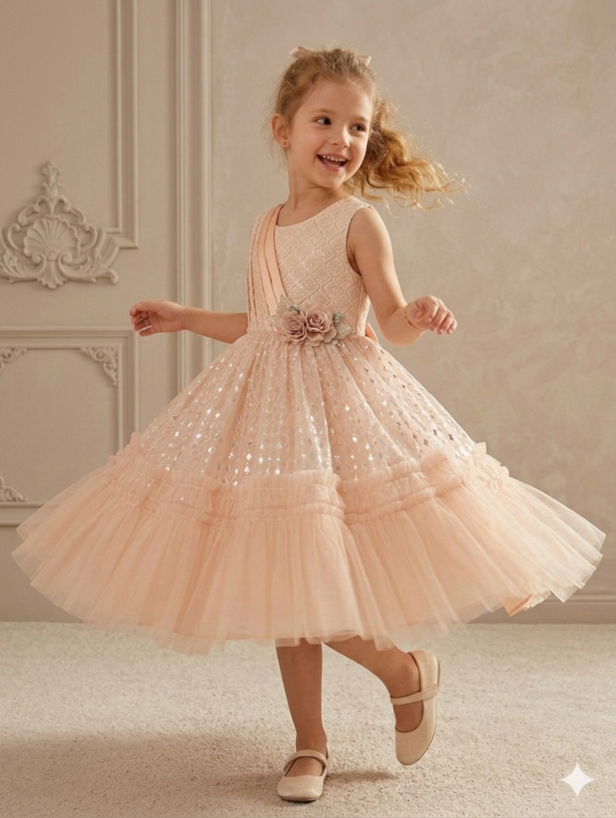 Ff036-  Net Frill Fairy Frock