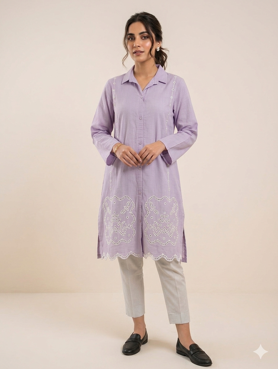 St134- Daman Embroidered Shirt