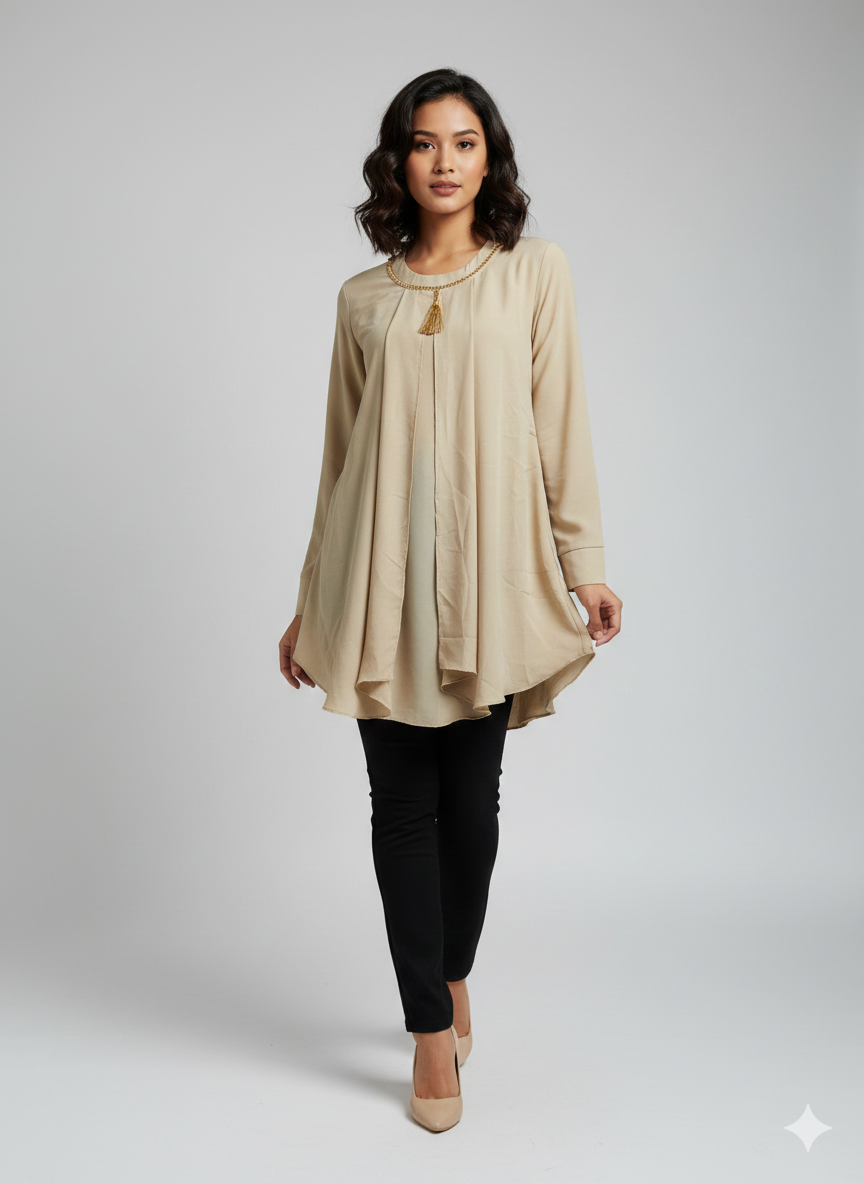 Gt004- Imported Grip Chain Motif Top