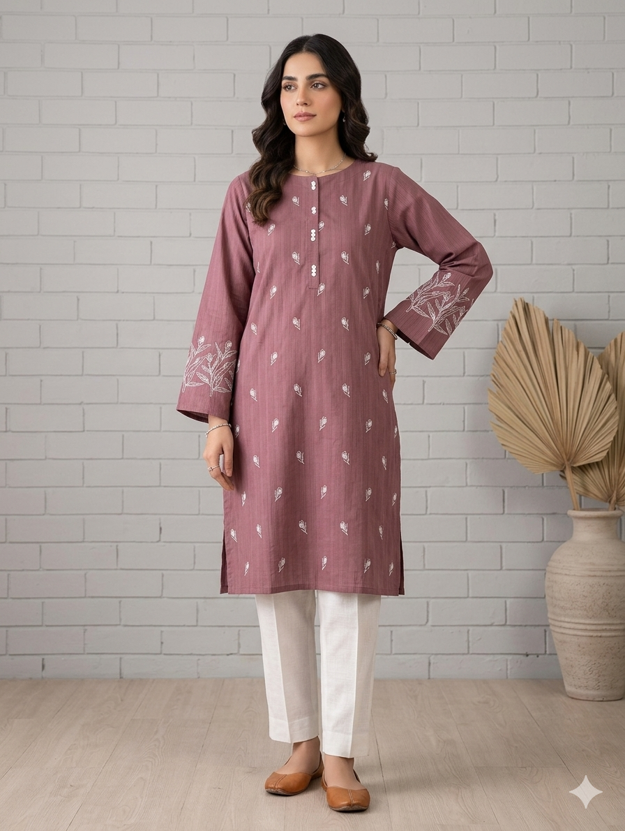 St131- Random Embroidered Top