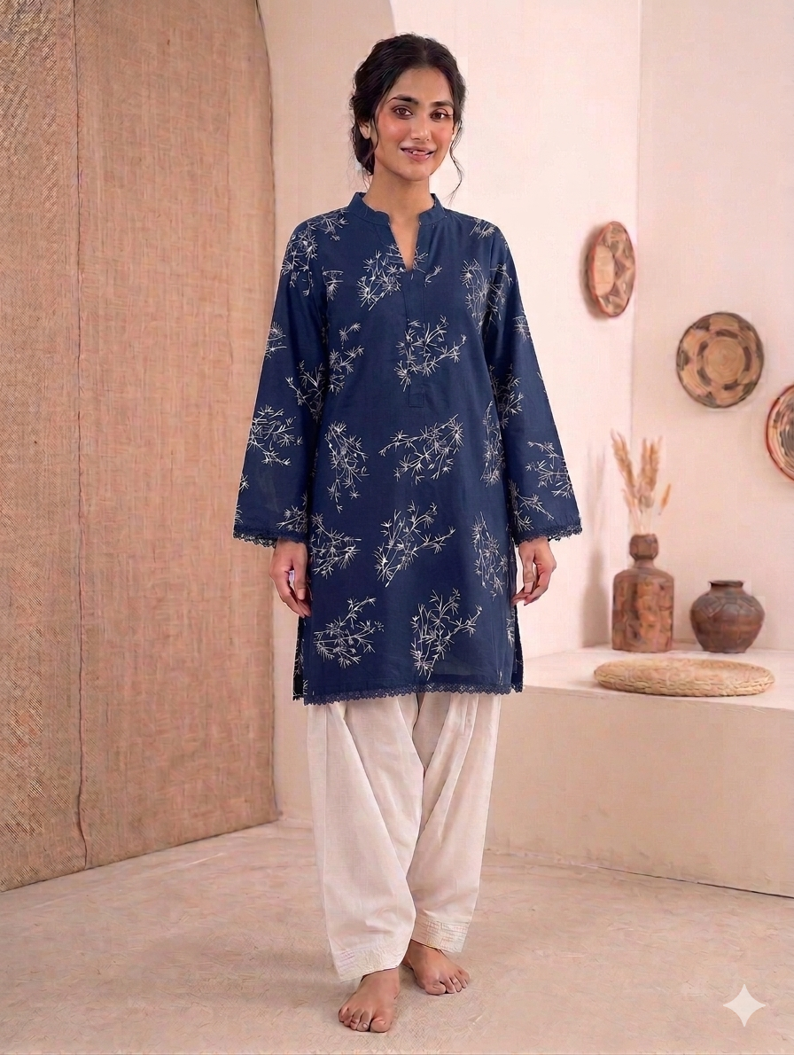 Cs058- Trending Printed Top With Shalwar