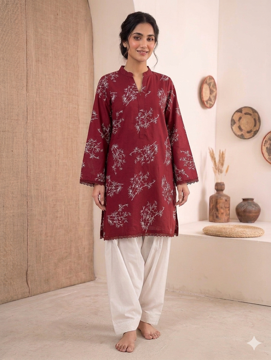 Cs058- Trending Printed Top With Shalwar