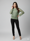 Gt005- Net Embroiderd Top