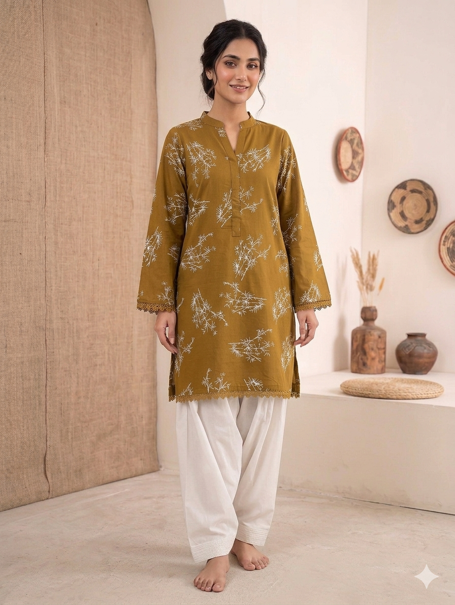 Cs058- Trending Printed Top With Shalwar