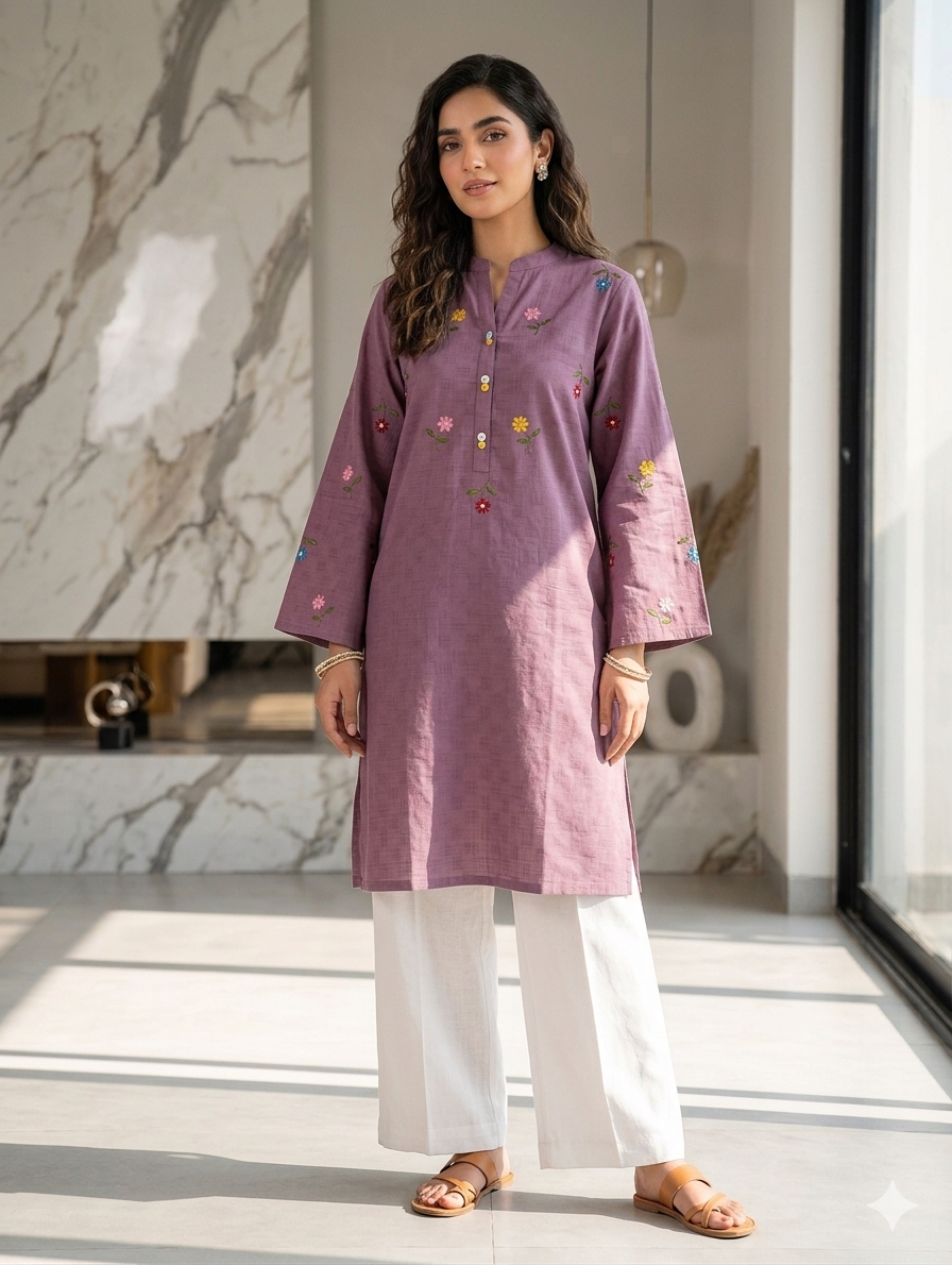 St136- Random Embroiderd Top